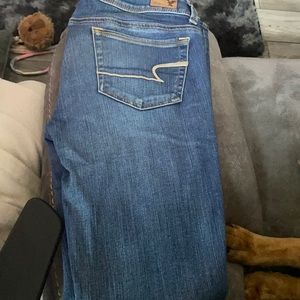 America Eagle Medium Wash Kickboot Jeans